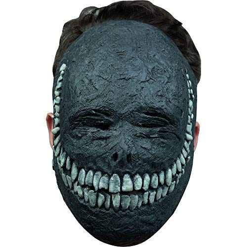 Ghoulish Productions - Máscara Creepy Grinning, Línea Urban Mask, Disfraz de Látex resistente, pintada a mano, Día de los Muertos, Halloween, Desfile de Carnaval, Fiesta de disfraces, Talla adulto