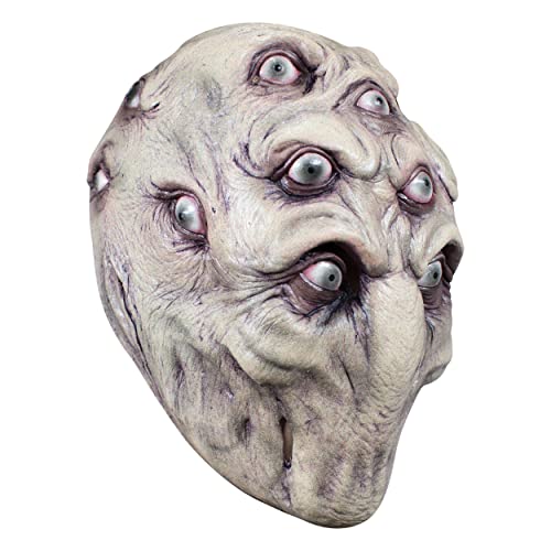 Ghoulish Productions - Máscara del Monstruo Argus, Línea Creepy Monsters, Máscara de Látex resistente, pintada a mano, Halloween, Desfile de Carnaval, Fiesta de Disfraces, Talla única adulto