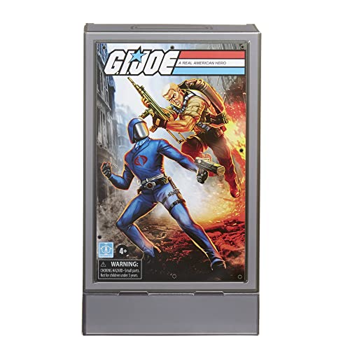 GI JOE Retro Duke Vs. Cobra Commander - Paquete de 2 Juguetes de 3.75 Pulgadas a Escala de Figuras de acción coleccionables con Accesorios, Juguetes para niños a Partir de 4 años (F49265S0)