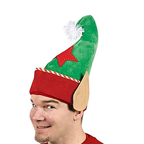 GilRu Sombrero Orejas Navidad Diadema Pantalones Rayas Pantalones Accesorios para el cabello Gorras de béisbol Niños Gorras Niños 1 Año, Verde-b, Talla única