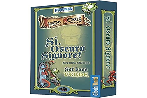 Giochi Uniti - Sí, Señor oscuro, Set verde, Juego de cartas, 4-7 jugadores, 8+ Años, Edición Italiana 2022, GU737 [nueva versión]