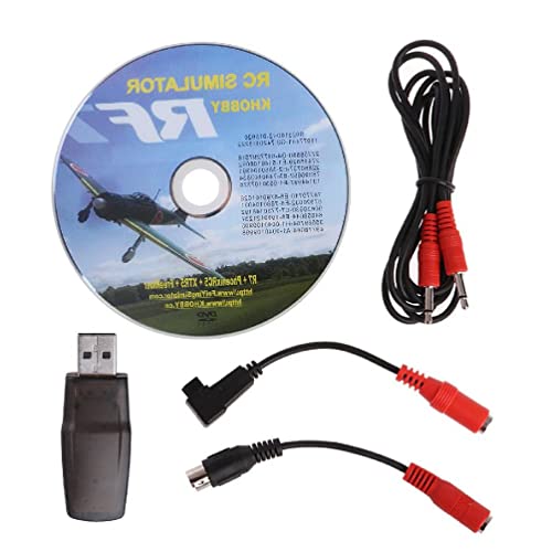 Gissroys Simulador 22 en 1 actualizado 22 en 1 RC USB simulador de vuelo soporte para G7 Phoenix 5.0 Aerofly para VRC FPV Racing USB simulador de vuelo