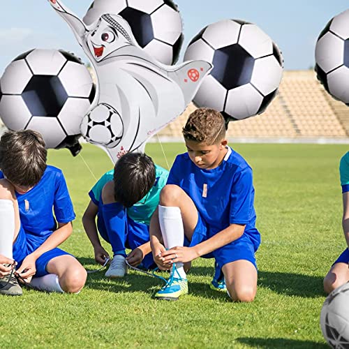 Globos de Futbol - simyron 5 piezas Copa Mundial de Fútbol Globos para Temáticos de Fiesta de Futbol Feliz Cumpleaños Decoraciones de Fiesta de Futbol Suministros de Cumpleaños para Niños