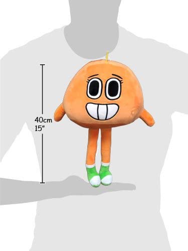 GMBALL El Asombroso Mundo de Gumball - Peluche Darwin Personaje Naranja 40cm - Calidad Super Soft -Naranja-