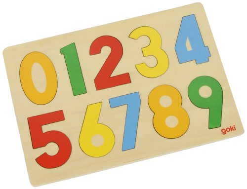 Goki GK602 - Tabla de Madera troquelada con números