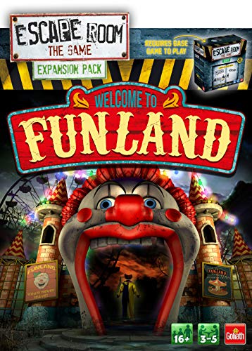 Goliath Games- Escape Room The Game Expansion Pack: Bienvenido a Funland Juego Familiar | para Mayores de 16 años | para 3-5 Jugadores, Individual, Multicolor, Packs (911737.008)