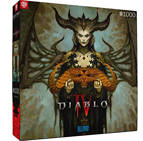 Good Loot Gaming: Diablo IV Lilith - Rompecabezas de 1000 Piezas - Rompecabezas de Juego - Efecto de Pantalla - para Fanáticos de Los Videojuegos - para Adultos y Niños Mayores de 12 Años - 27" x 19"