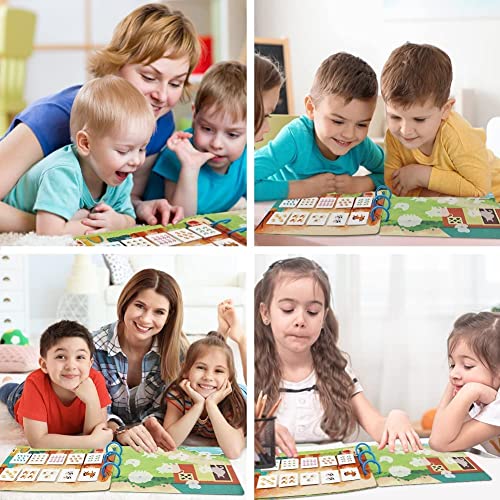 Goorder Montessori Libro Tranquilo 2 Años, Busy Quiet Book, Juguetes Educativo Libro Pegar Bebé Juguetes Sensoriales Preescolares para 3 4 5 Años Niños