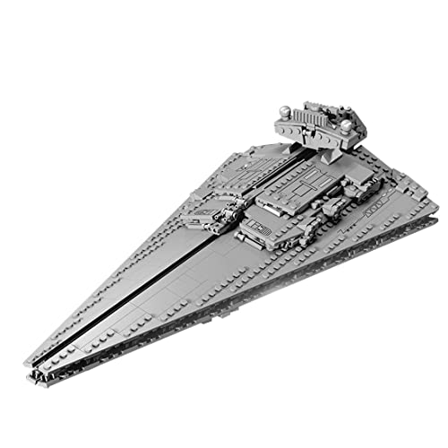 GRAE Modelo de bloques de construcción de nave espacial, 878 bloques de sujeción, nave espacial, destructor de estrellas, bloques de sujeción, juguete compatible con marca estándar