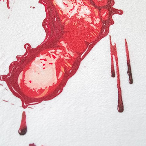 Gran Bretaña Huellas De Simple Estilo Sangre Antideslizante Tapetes Creativo Tobillo Estera De Tierra Manchada De Sangre Horror Sangriento Tapete De Puerta Viento ( Color : 1 , One Size : 60x90cm )