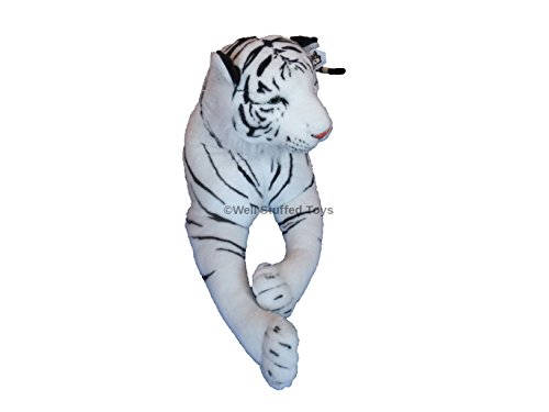 Gran Tigre Blanco Relleno de Felpa Suave 160cm