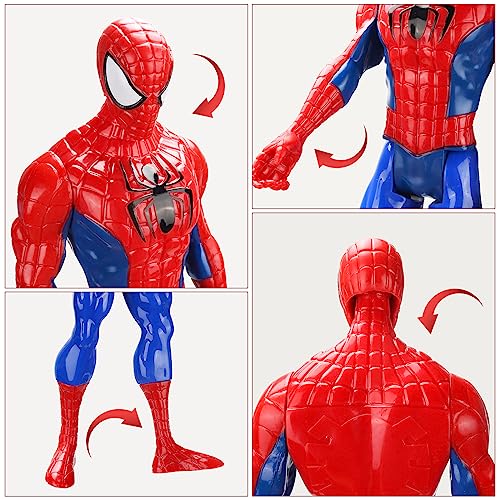 GUBOOM Spider-Man Figura, Spider-Man Marvel Avengers Titan Hero Series Juguetes, Titan Hero Serie Spider Action Figur, Figura de Acción de 30 cm del Superhéroe para Niños de 4 Años (Spider-Man)
