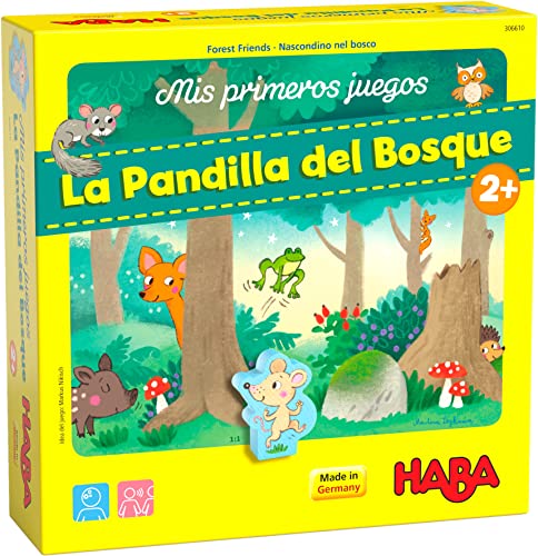 HABA 306610 - Mis Primeros Juegos – La Pandilla del Bosque, Juego Infantil de Mesa de observación y Memoria. Más 2 años