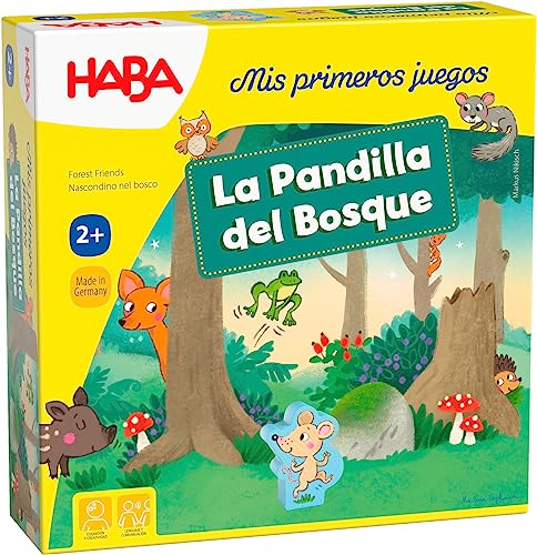 HABA 306610 - Mis Primeros Juegos – La Pandilla del Bosque, Juego Infantil de Mesa de observación y Memoria. Más 2 años