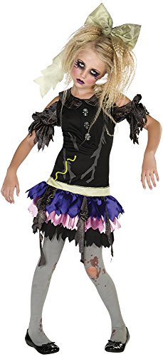 Halloween - Disfraz de Muñeca Zombie para niña, infantil 8-10 años (Rubie's 886627-L)
