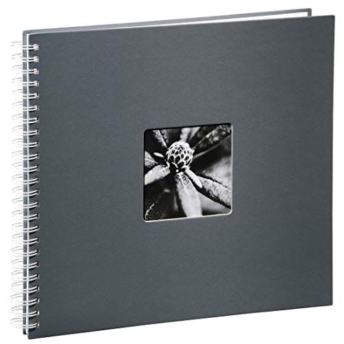 Hama Álbum de fotografía con Protectores (360 mm x 320 mm, de Papel, 50 páginas) por hasta 300 Fotos de 10 x 15 cm, Gris