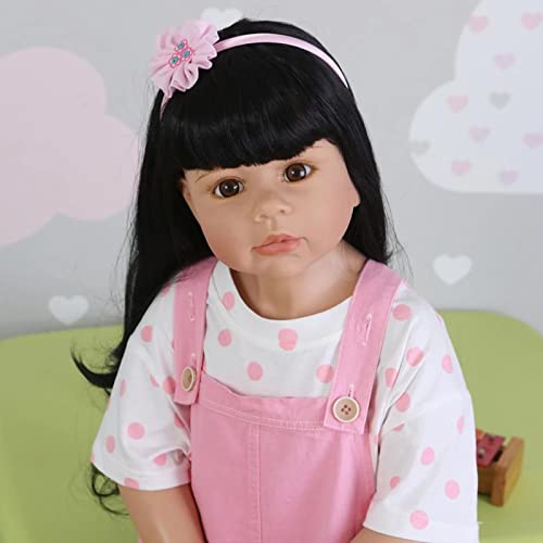 HAMIMI Reborn Baby Dolls Niño De Pie 39 Pulgadas 98 Cm Cuerpo De Silicona Suave. Muñeca Renacimiento Chicas De Talla Grande Niño Modelo Obra Maestra Muñecas
