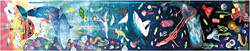 Hape-E1634 Wasserwelt Ocean Life Puzzle1.5 Meter Long, Multicolor (E1634)