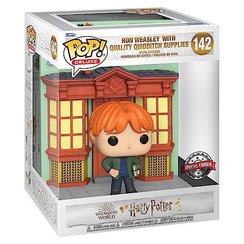 HARRY POTTER Figura Vinilo Ron Weasley Quidditch Supplies (Pop! Deluxe) 142 Unisex Super Pop! Standard