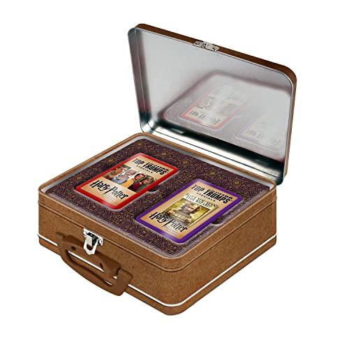 Harry Potter Gryffindor Top Trumps Collectors Tin Card Game English Edition, Board The Hogwarts Express with 2 Packs of Top Trumps, Goblet of Fire and Prisoner of Azkaban, Fun for Witches and Wizards