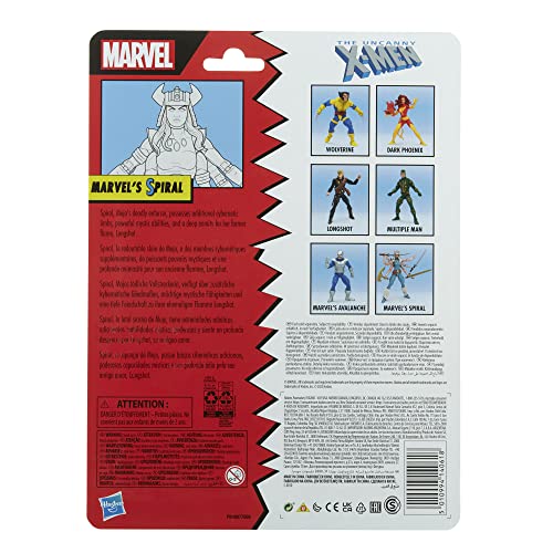 Hasbro Gaming F3980 Marvel Legends Series - Marvel’s Spiral de X-Men - Figura clásica de 15 cm - 8 Accesorios
