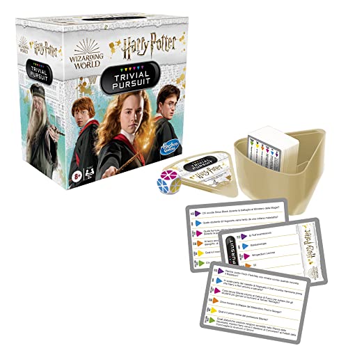 Hasbro Gaming Pursuit Harry Potter, desafío Trivial en versión compacta para 2 o más Jugadores, 600 Preguntas, a Partir de 8 años, Multicolor (MBF10471030)
