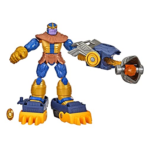 Hasbro Marvel Avengers Bend and Flex Missions Thanos Fire Mission Figure, 15-cm-Scale Bendable Toy for Kids Ages 4 and Up, Multicolor, (F5869)