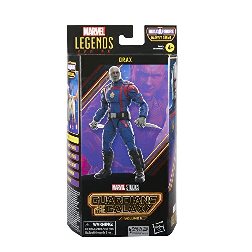Hasbro - Marvel Legends Series - Drax - Figura de Guardianes de la Galaxia Vol. 3 de 15 cm