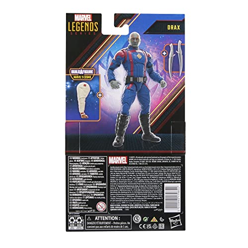 Hasbro - Marvel Legends Series - Drax - Figura de Guardianes de la Galaxia Vol. 3 de 15 cm