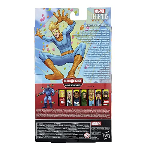 Hasbro Marvel Legends Series - Figura Coleccionable de Speedball de 15 cm - Inspirada en los cómics clásicos - 1 Pieza de Figura para armar (F4791)