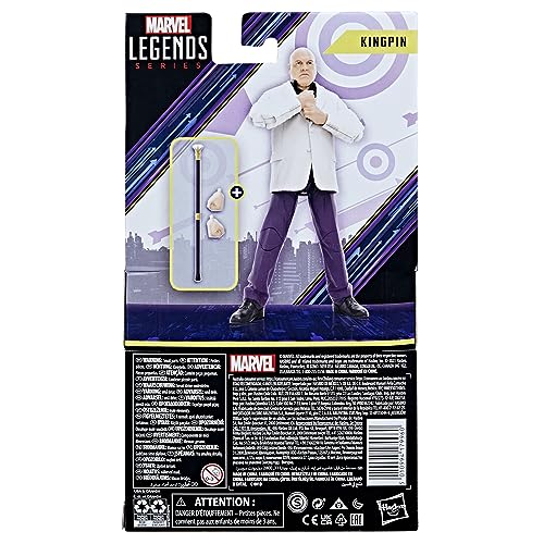 Hasbro Marvel Legends Series - Figuras coleccionables de Kingpin y Hawkeye de 15 cm - Edad: A Partir de 4 años