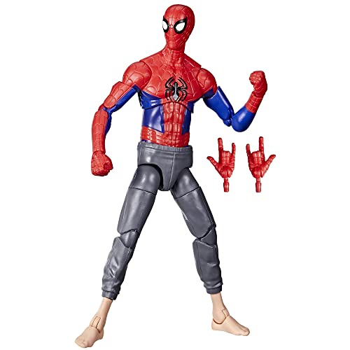 Hasbro Marvel Legends Series Spider-Man: Across The Spider-Verse (Part One) - Figura de Peter B. Parker de 15 cm, 2 Accesorios