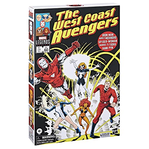 Hasbro Marvel Series The West Coast Avengers, 5 Figuras de acción de Marvel Legends de 15 cm inspiradas en cómics (F7053)
