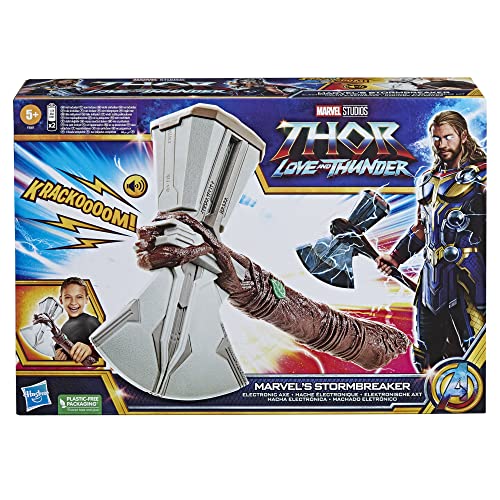 Hasbro Marvel Studios’ Thor: Love and Thunder Marvel’s Stormbreaker Electronic Axe Roleplay Toy with SFX for Children Aged 5 and Up