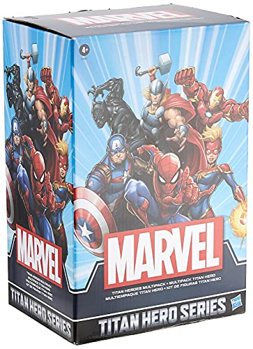 Hasbro- Marvel Titan Hero Series Multipack (6 Figuras de acción de 30 cm, a Partir de 4 años) (F28615S1), Exclusivo en Amazon
