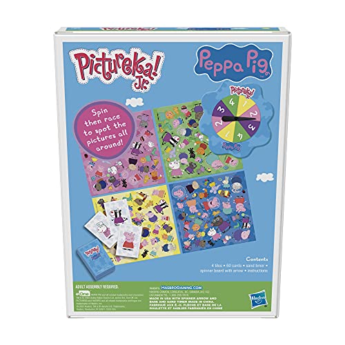 Hasbro Pictureka! Junior Peppa Pig Game, Picture Game, Fun Board Game for Preschoolers, Games for 4 Year Olds and Up, No Reading Required Game