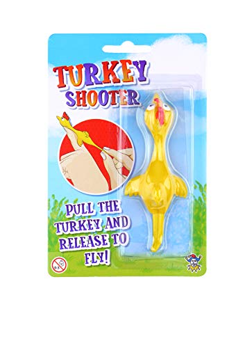 Henbrandt Turkey Shooter Christmas Novedad Flick a Turquía Niños Catapulta Toy Party Bag Pinata Fillers