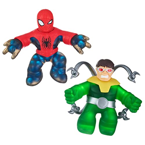 Heroes of Goo Jit Zu Marvel Versus Pack - 2 Figuras de acción exclusivas de Marvel Heroes de 4.5 Pulgadas de Alto, Ultimate Spider-Man contra Doctor Octopus (41378)