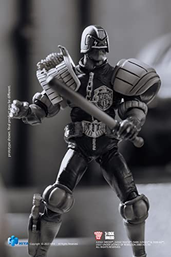 Hiya Toys - Judge Dredd - Black And White Judge Dredd Px 1/18 Mini Action Figure