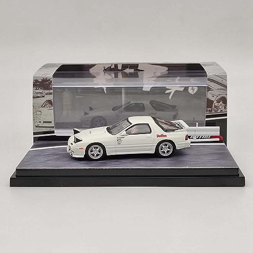 Hobby Japan 1/64 para Mazda RX-7 (FC3S) RedSuns Initial D Open Faros delanteros HJ641043DW Diecast Car Models Collectible Gifts