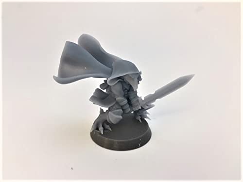 Hombre Cuervo Kenku- Hero Creations - RPG - Mazmorras y dragones - DND - Pathfinder - Diorama - Figura en miniatura (gris/sin pintar) (Guerrero)