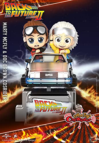 Hot Toys Figura coleccionable de Marty McFly & Doc Brown de regreso al futuro CosRider Series luces y sonidos