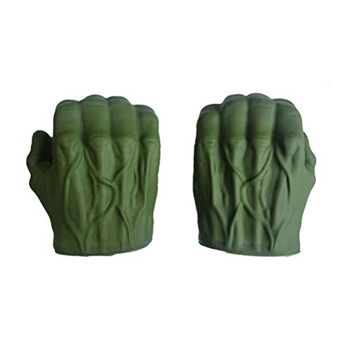 Hulk Gamma Grip Fists - Juego de roles, incluye 2 puños Hulk Gamma Grip, juguetes para niños y adultos, guantes de manos de superhéroe, puños de juguete para niños, accesorios para niños y niñas