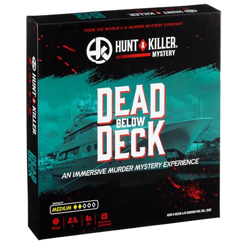 Hunt A Killer Mystery Dead Under Deck. Un Juego de Misterio de Asesinato inmersivo Utiliza la evidencia Realista y los Documentos para atrapar al Asesino de 1 a 5 Jugadores a Partir de 14 años
