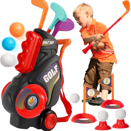 HYAKIDS Juego Golf Juguetes Niños 3 Años Juego de Juguetes Deportivos Juguete de Regalos Navidad para 3 4 5 Años Niñas Niños Infantil Interactivo Juguetes