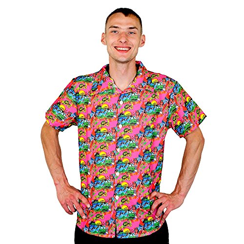I Love Fancy Dress. ilfd4573 X L Unisex Única Impresión Hawaiian Camisa (XL)