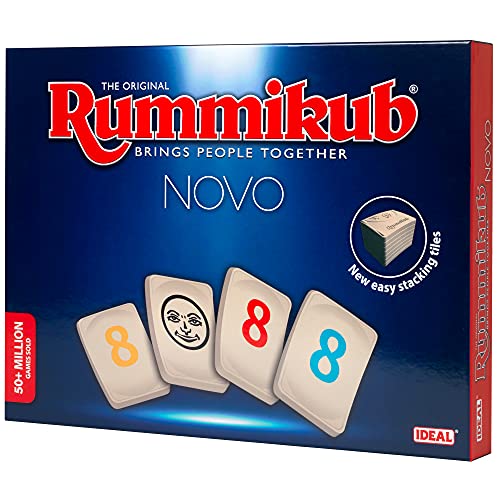 Ideal , Rummikub Novo Game: Brings People Together, Family Strategy Games, For 2-4 Players, Ages 7+