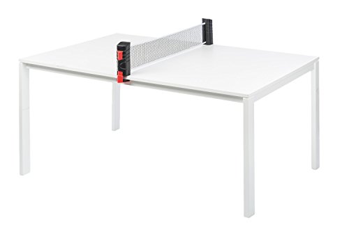 Idena 40461 - Red de ping-pong extensible para montarla fácilmente en los tableros de las mesas, ideal para ir de viaje, de vacaciones o en el jardín