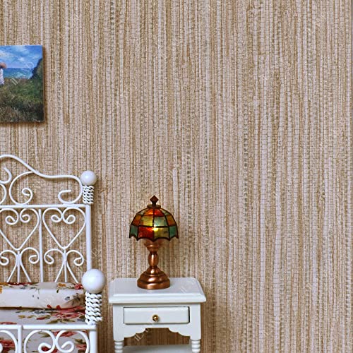 iLAND - Papel pintado para casa de muñecas a escala 1/12 1/6, 9 piezas de papel de pared con rayas 3D en relieve (camino de estrellas + orugas de mar + comienzo de primavera)