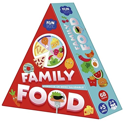Imagiland Family Food, Juego de Cartas Familiar, Funtastic